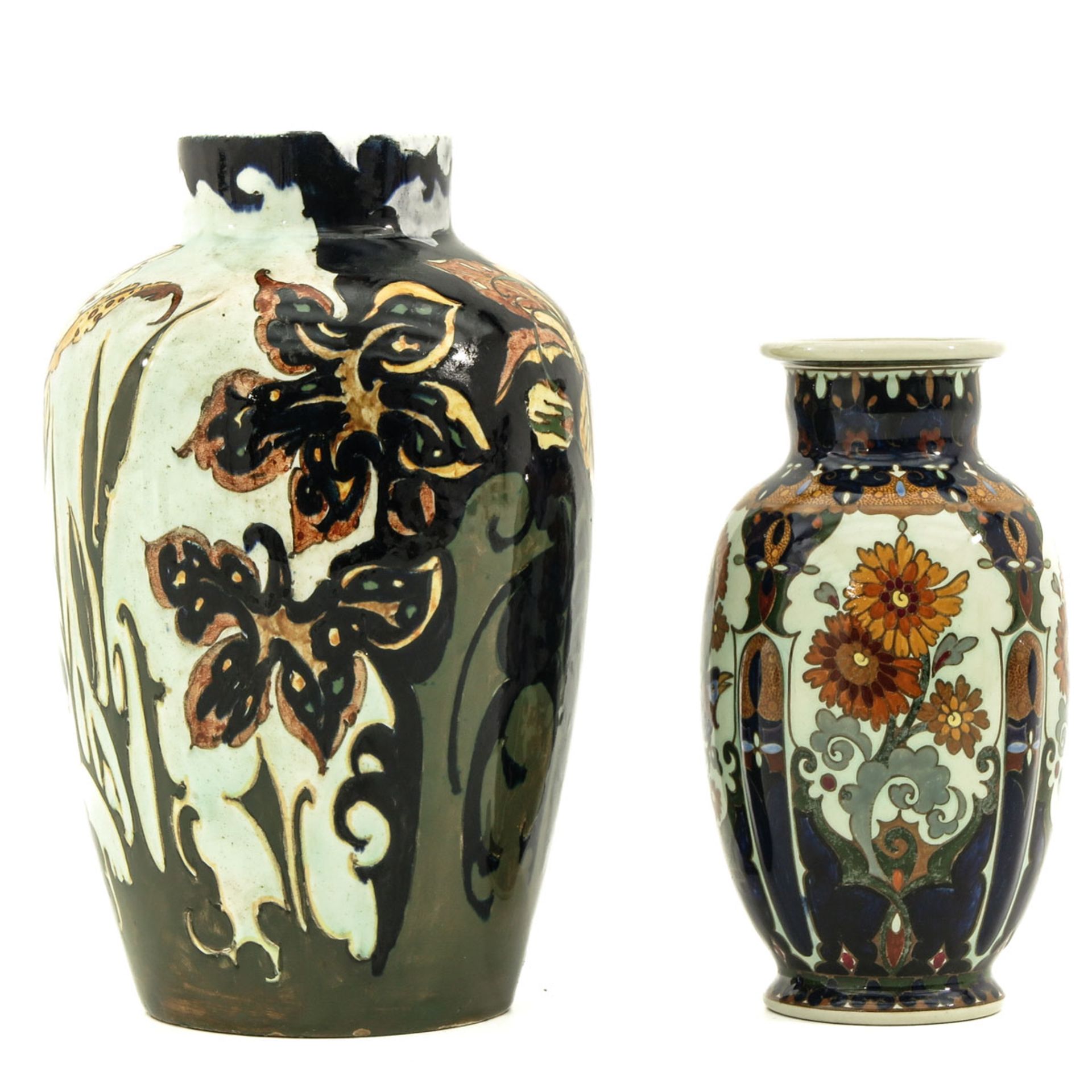A Lot of 2 Rozenburg Vases - Bild 3 aus 10