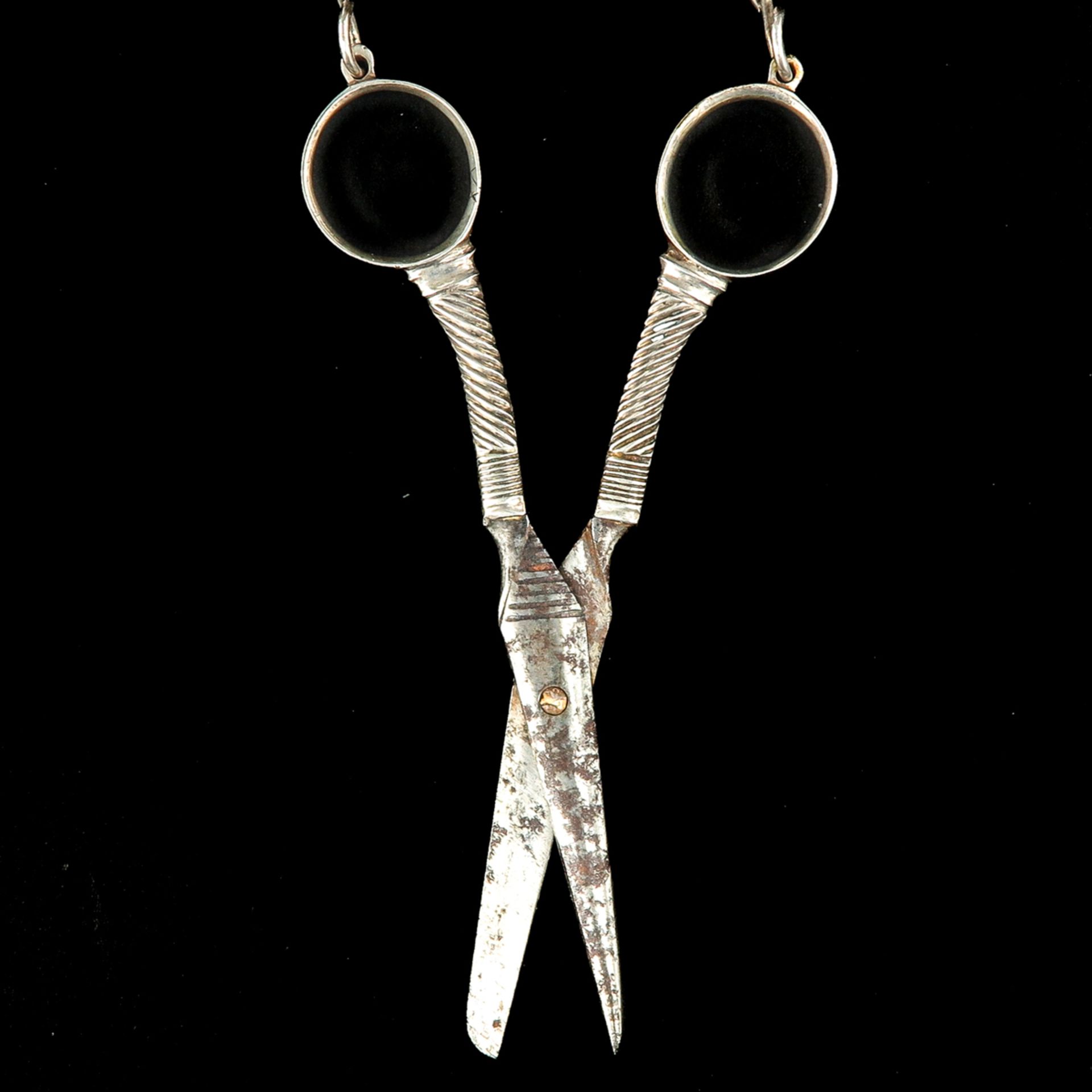 A Pair of Silver Scissors - Image 3 of 6