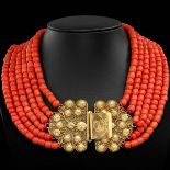 A 19th Century Red Coral Necklace