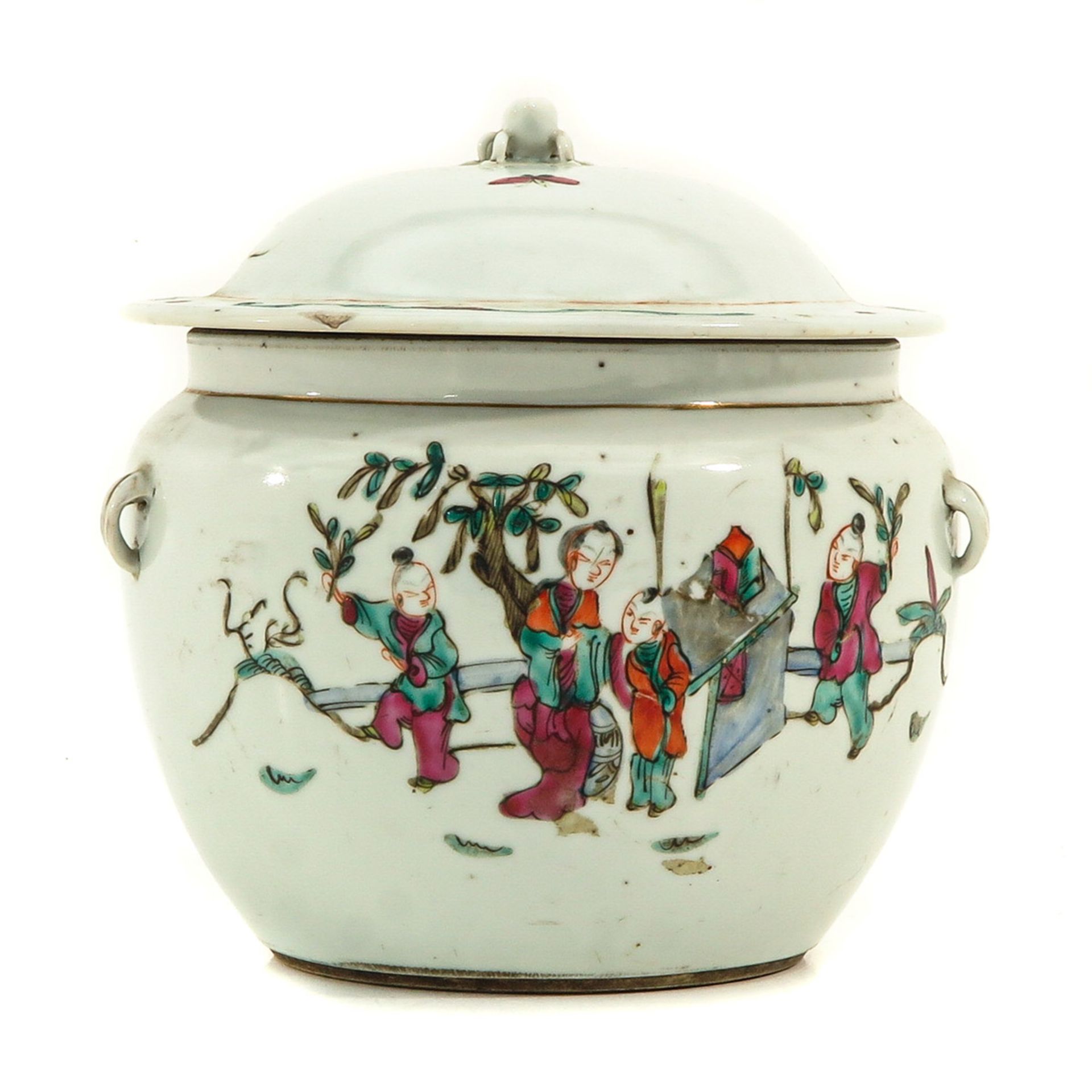A Famille Rose Pot with Cover - Image 3 of 10