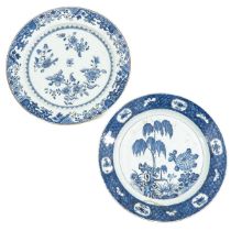 A Lot of 2 Blue and White Plates