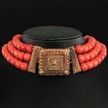 A 19th Century Red Coral Necklace