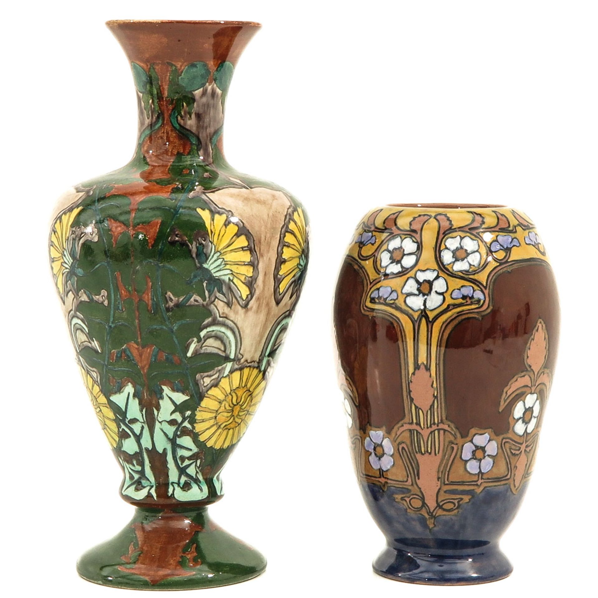 A Lot of 2 Pottery Vases - Bild 3 aus 10