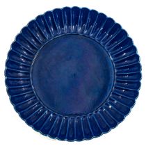A Blue Glaze Plate