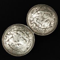 A Pair of 19th Century Silver Broekstukken