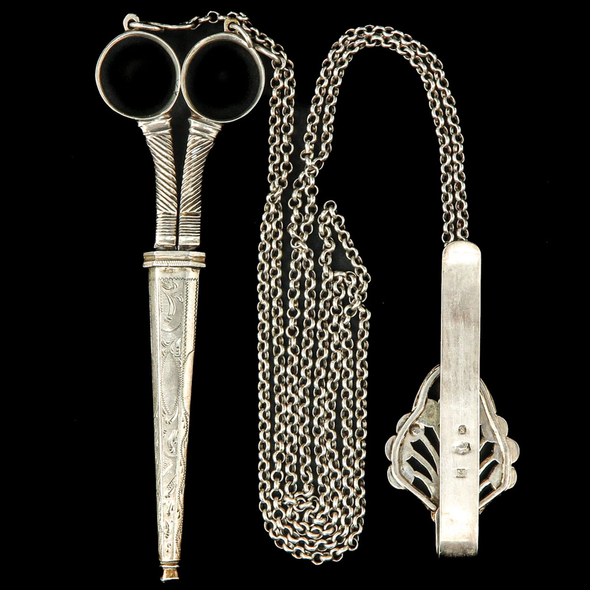 A Pair of Silver Scissors - Image 2 of 6