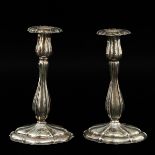 A Pair of Silver Candlesticks