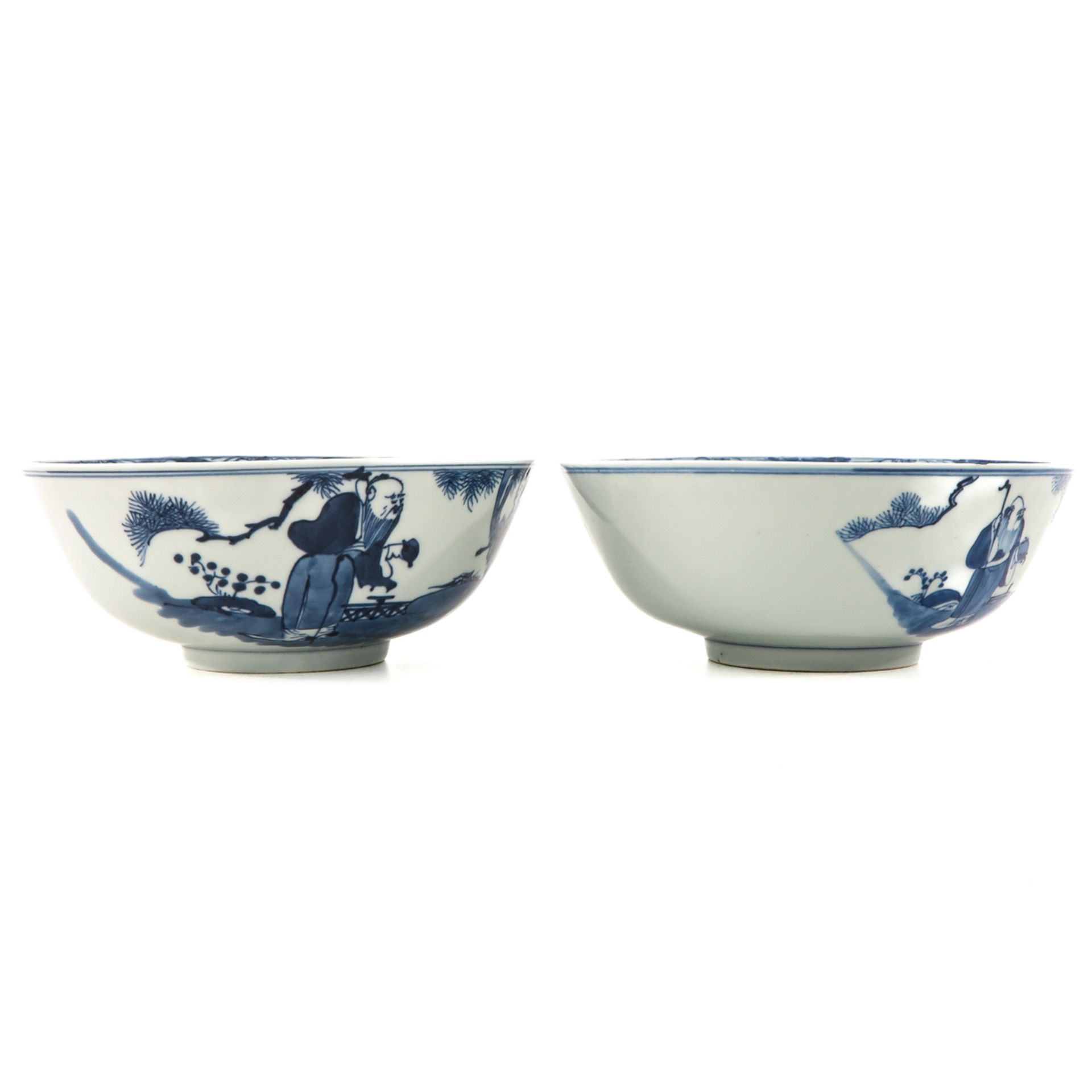 A Lot of 2 Blue and White Bowls - Image 4 of 10