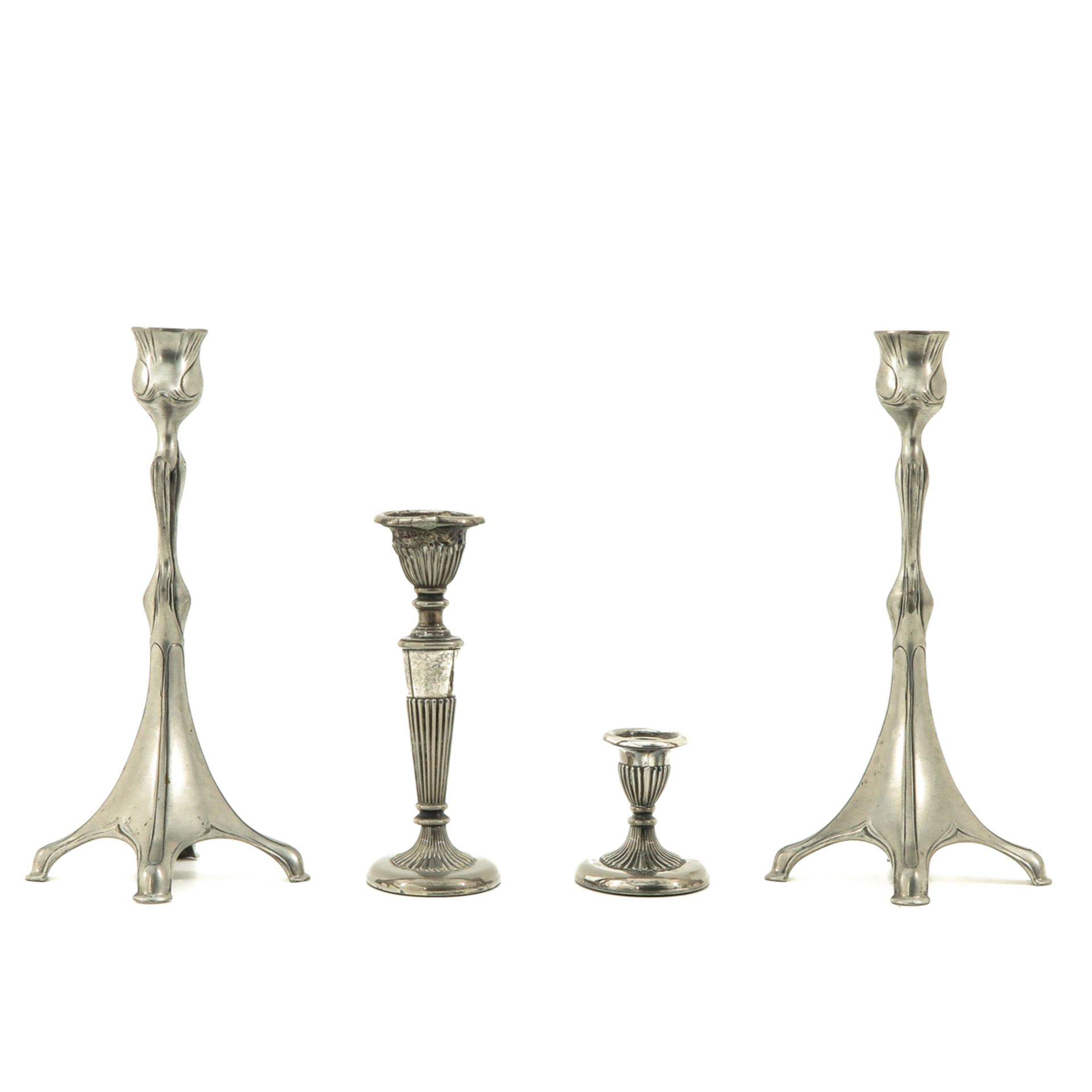 A Lot of 4 Candlesticks - Image 2 of 10