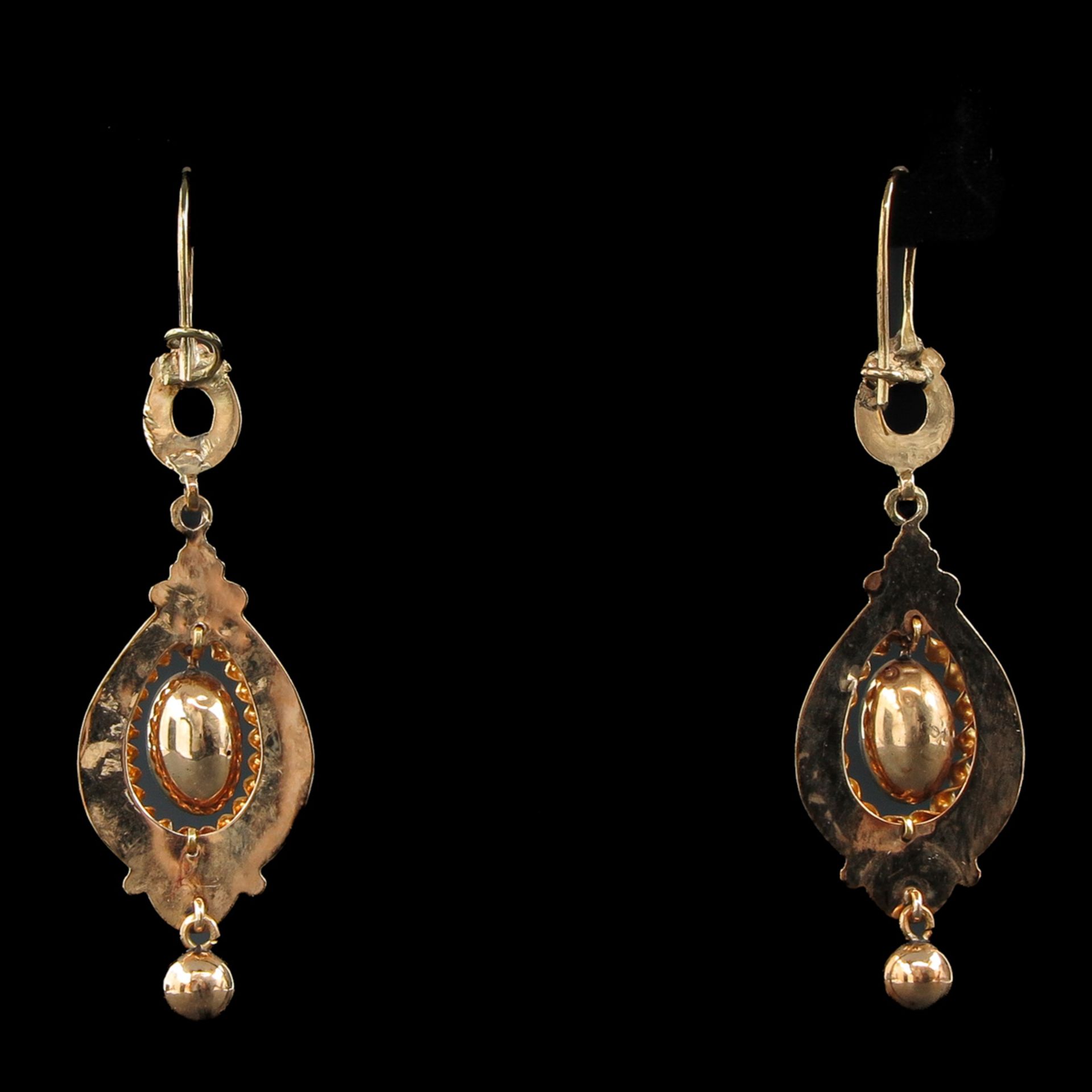 A Pair of 14KG Earrings - Image 2 of 4