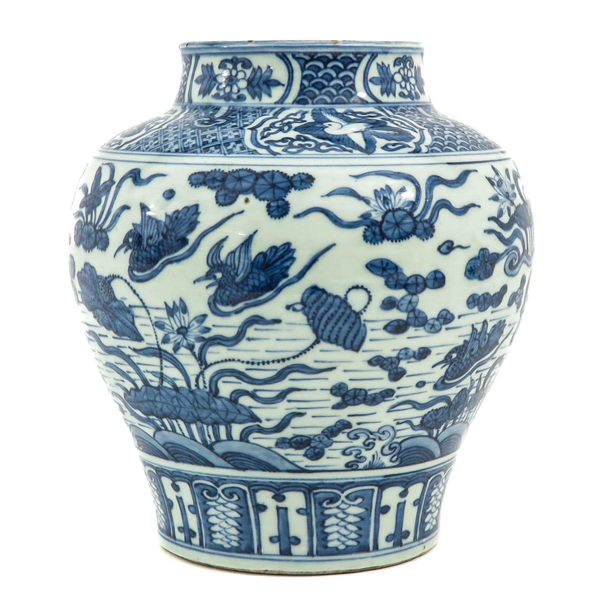 A Blue and White Jar - Image 2 of 9