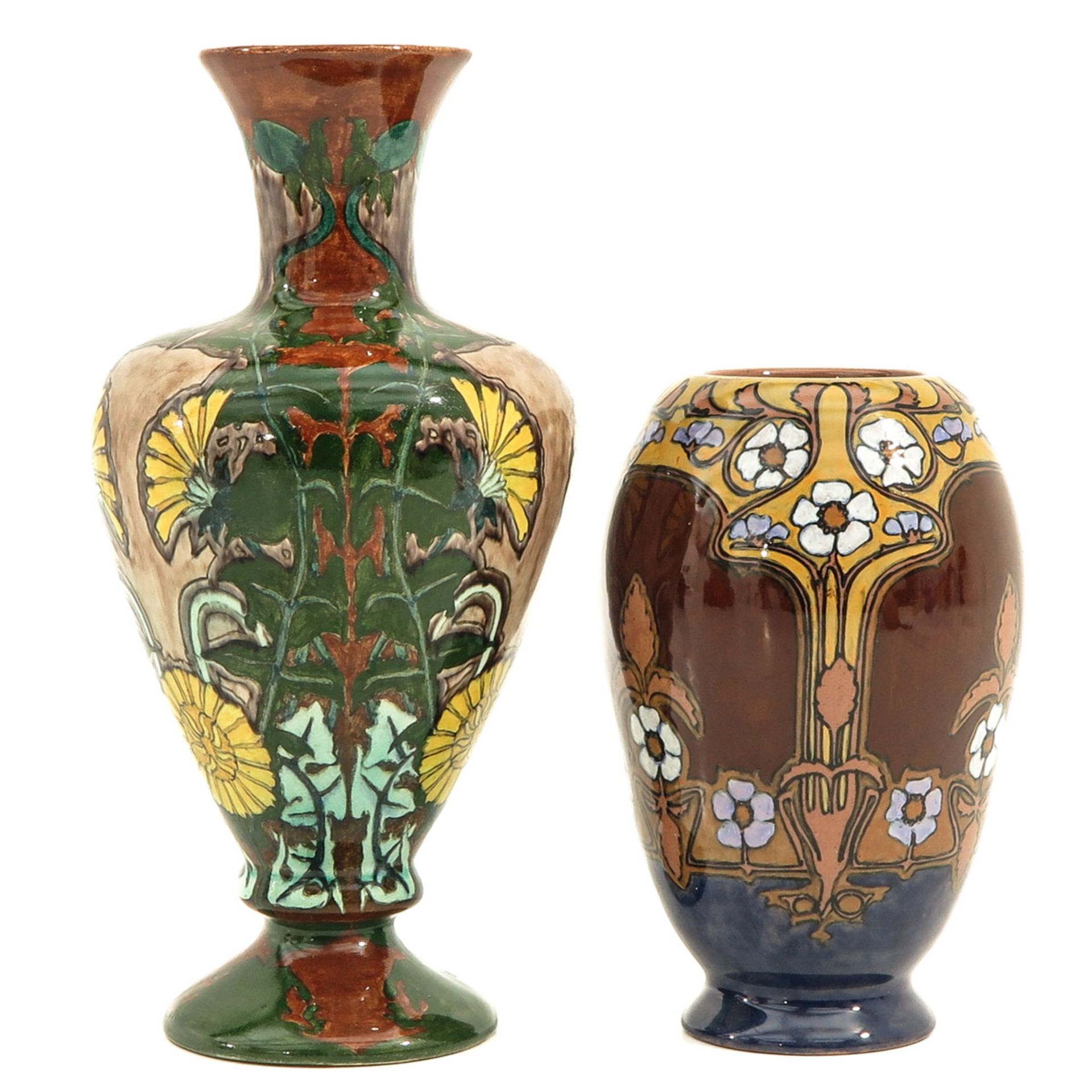 A Lot of 2 Pottery Vases - Bild 4 aus 10