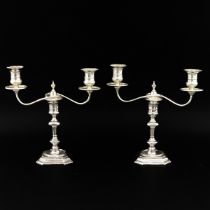 A Pair Silver Candlesticks