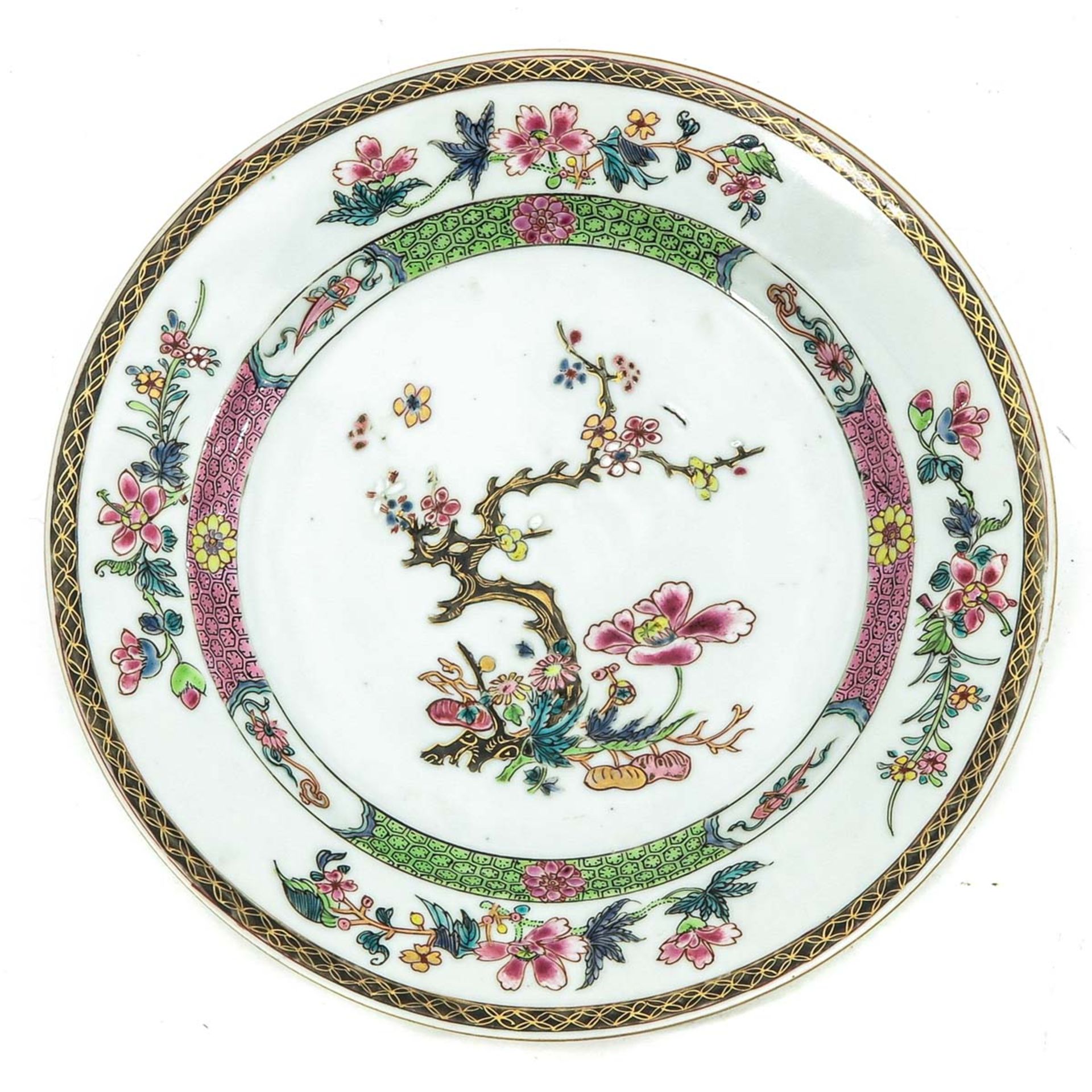 A Pair of Famille Rose Plates - Image 3 of 9