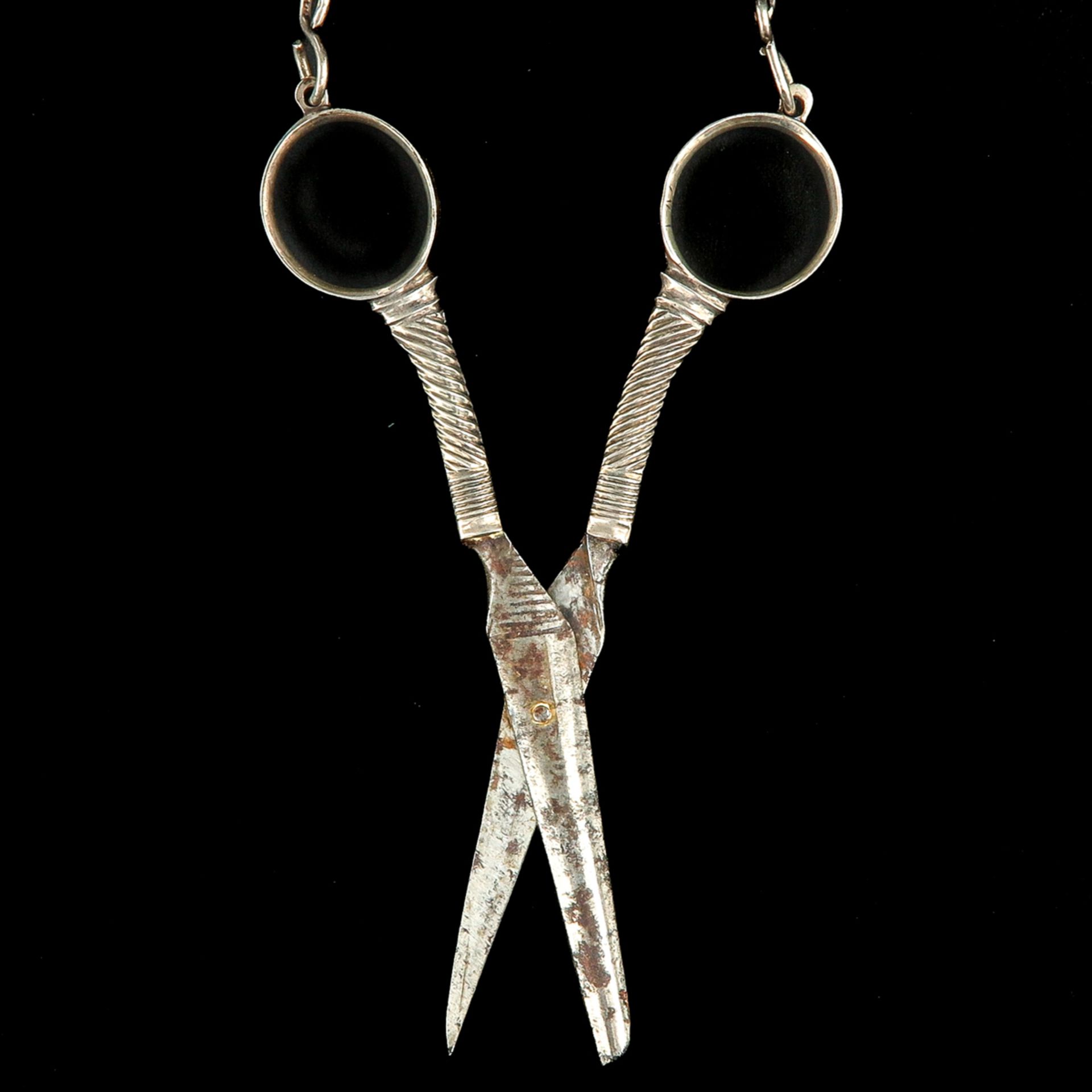 A Pair of Silver Scissors - Image 4 of 6