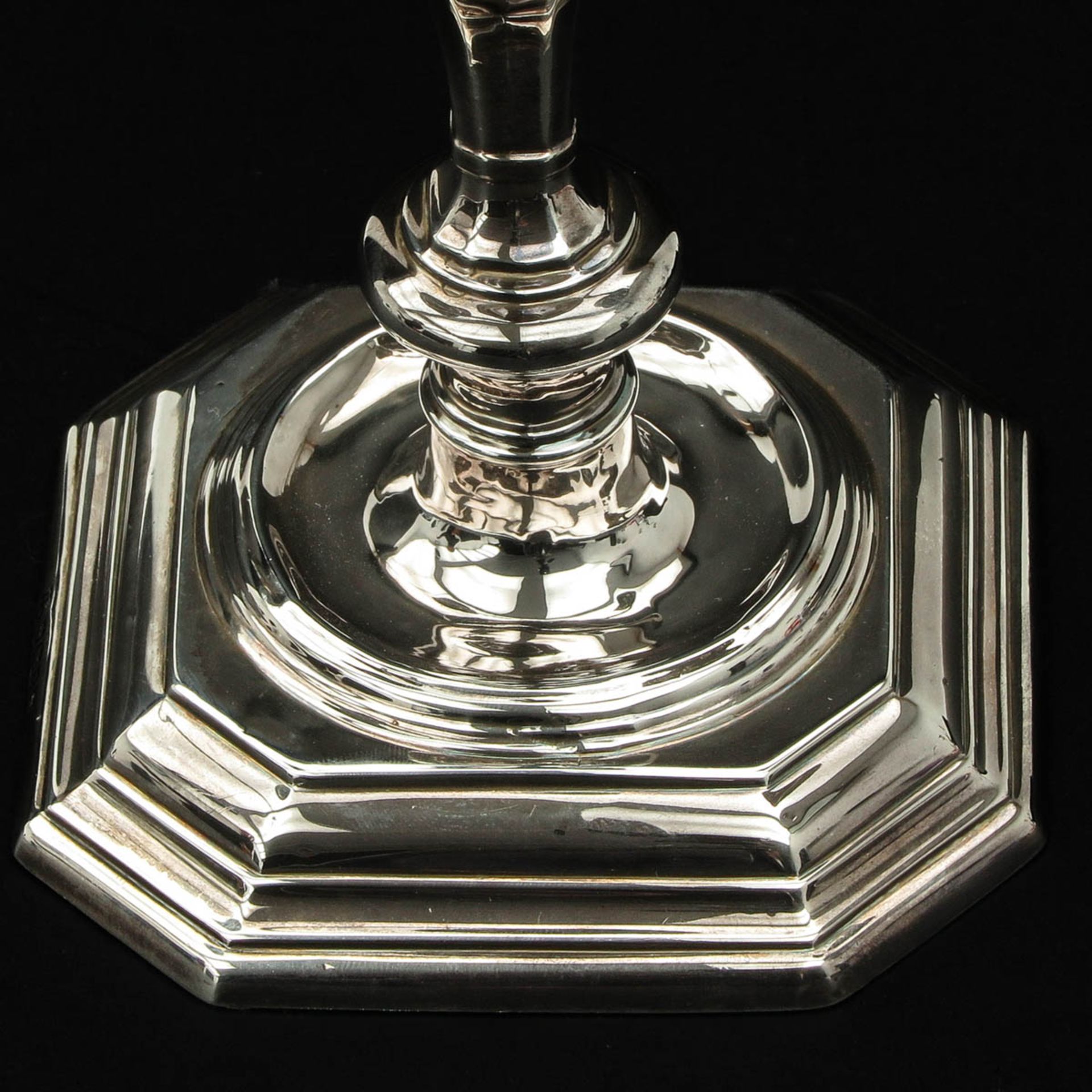 A Pair Silver Candlesticks - Image 10 of 10