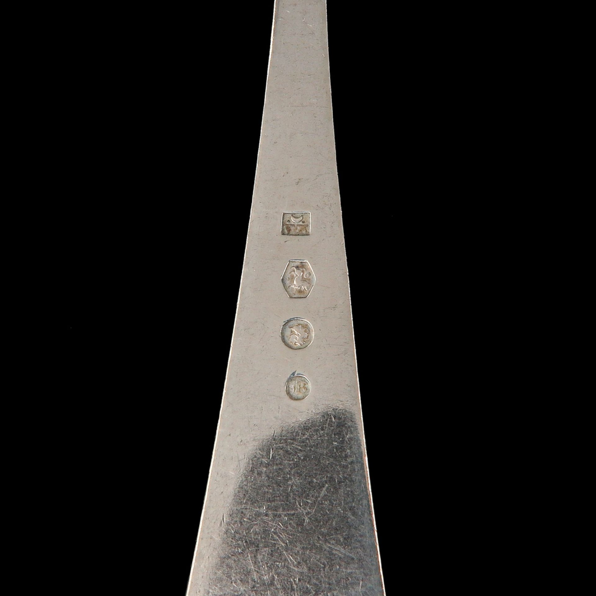 A Dutch Silver 12 Person Cutlery Set - Bild 3 aus 5