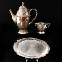 A Silver Plated Coffee Set