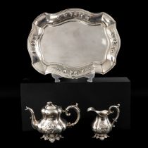 A Dutch Silver Tea Set