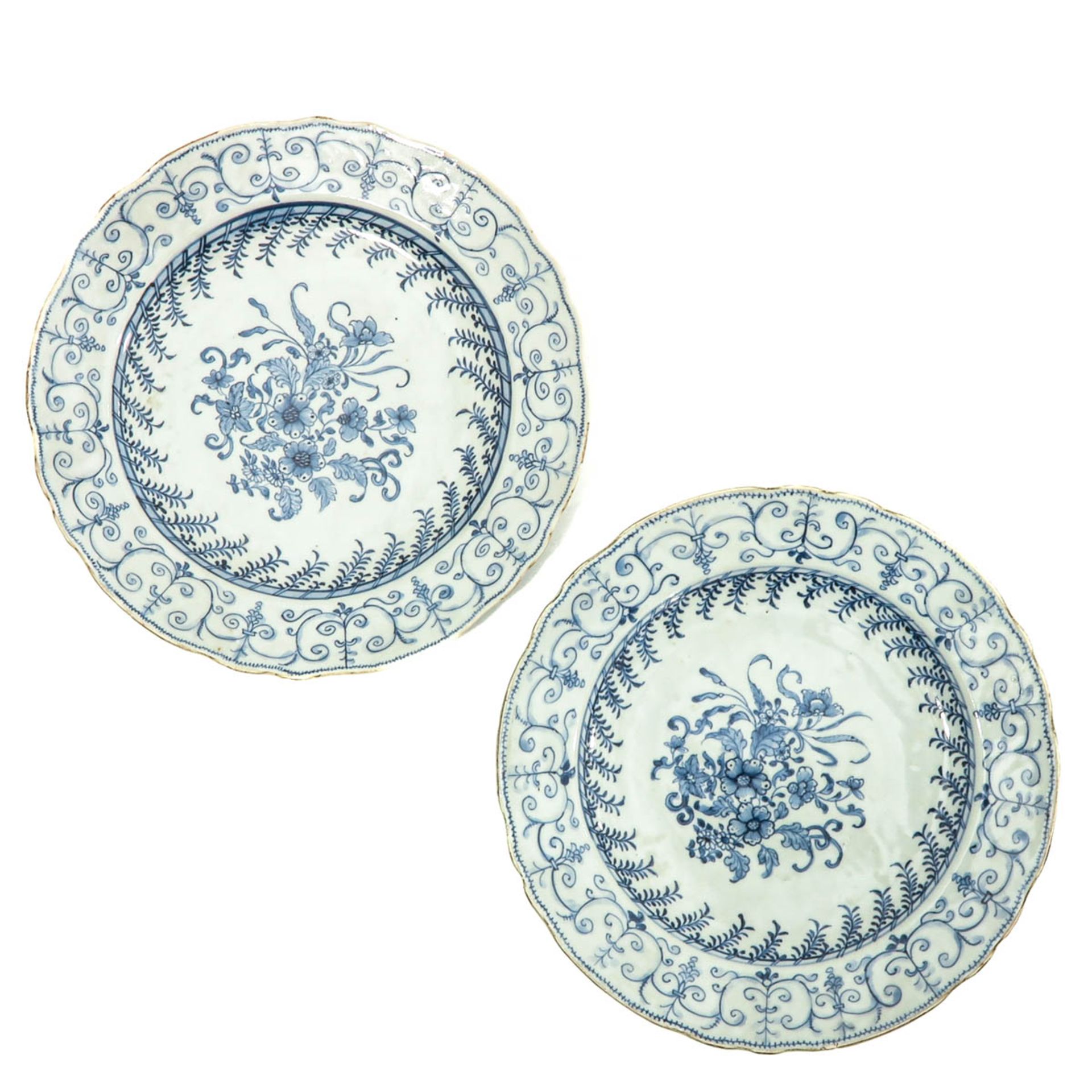 A Series of 5 Blue and White Plates - Bild 3 aus 10