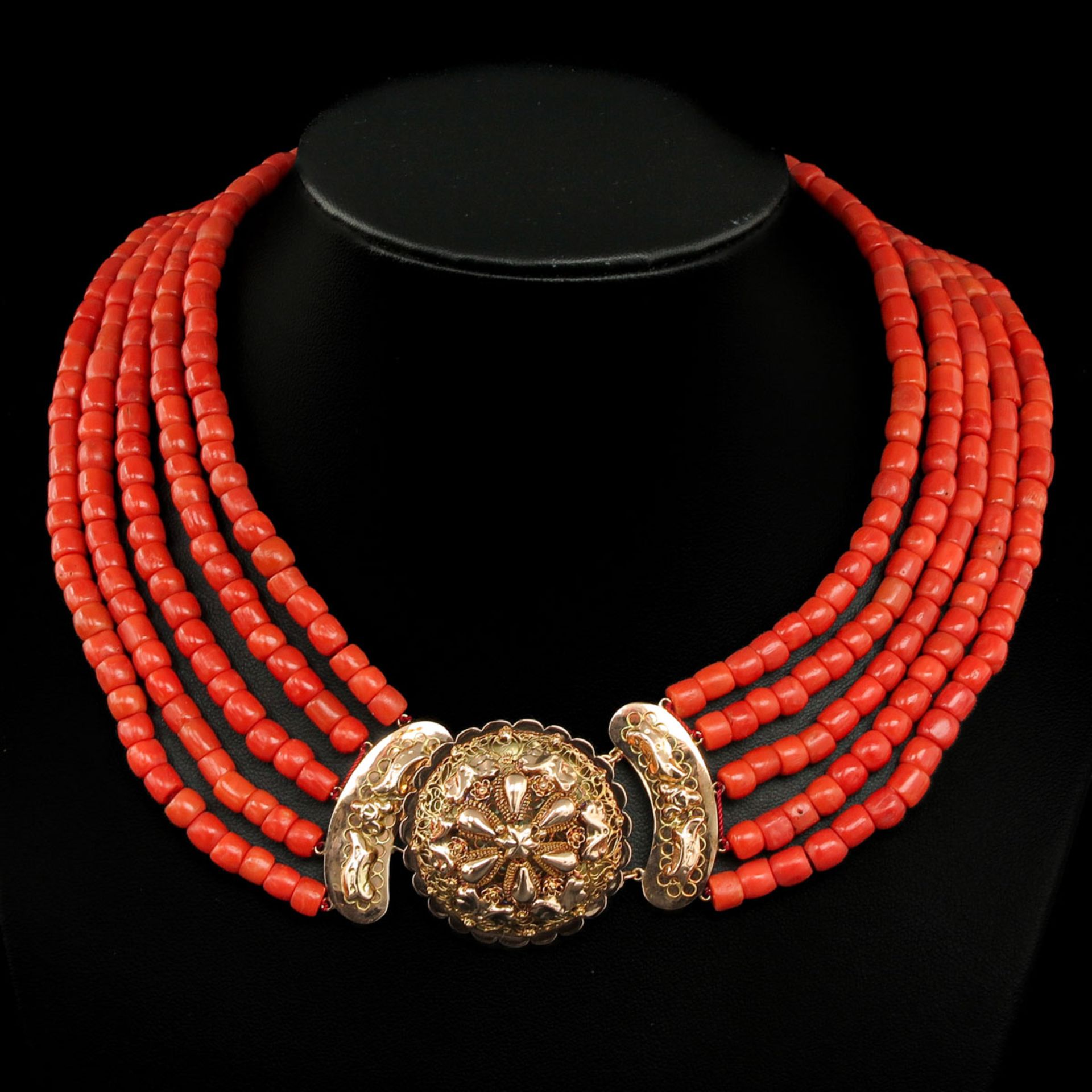 A 19th Century Red Coral Necklace