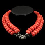 A 19th Century Red Coral Necklace