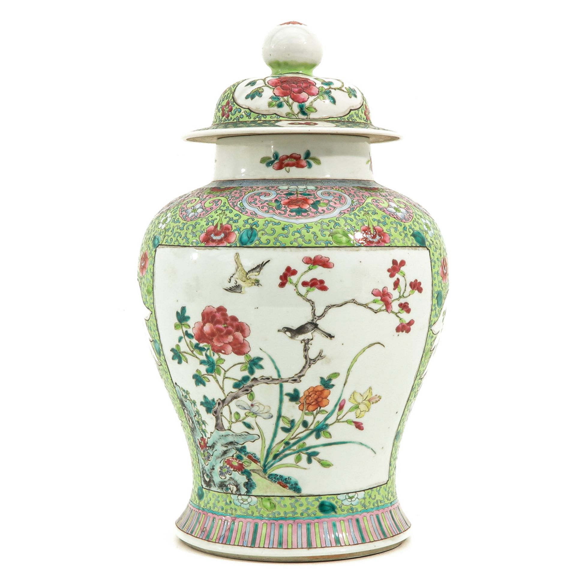 A Famille Rose Jar with Cover - Image 3 of 9