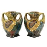 A Pair of Rozenburg Vases