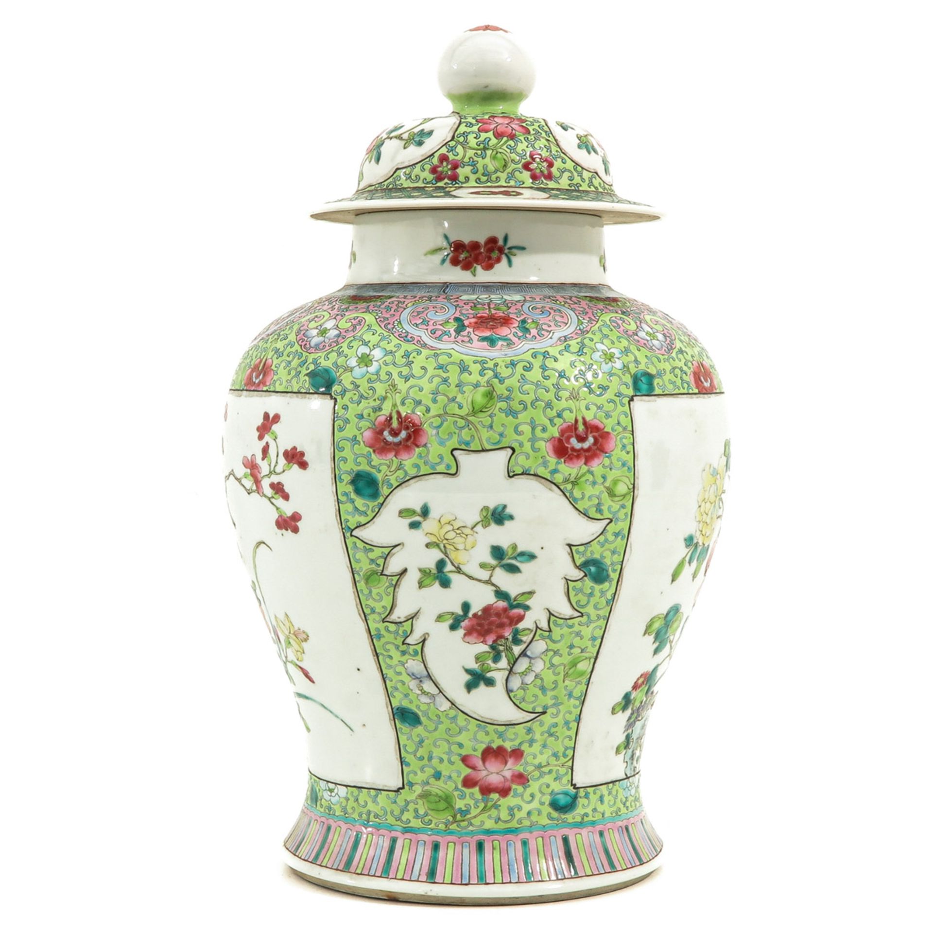 A Famille Rose Jar with Cover - Image 4 of 9