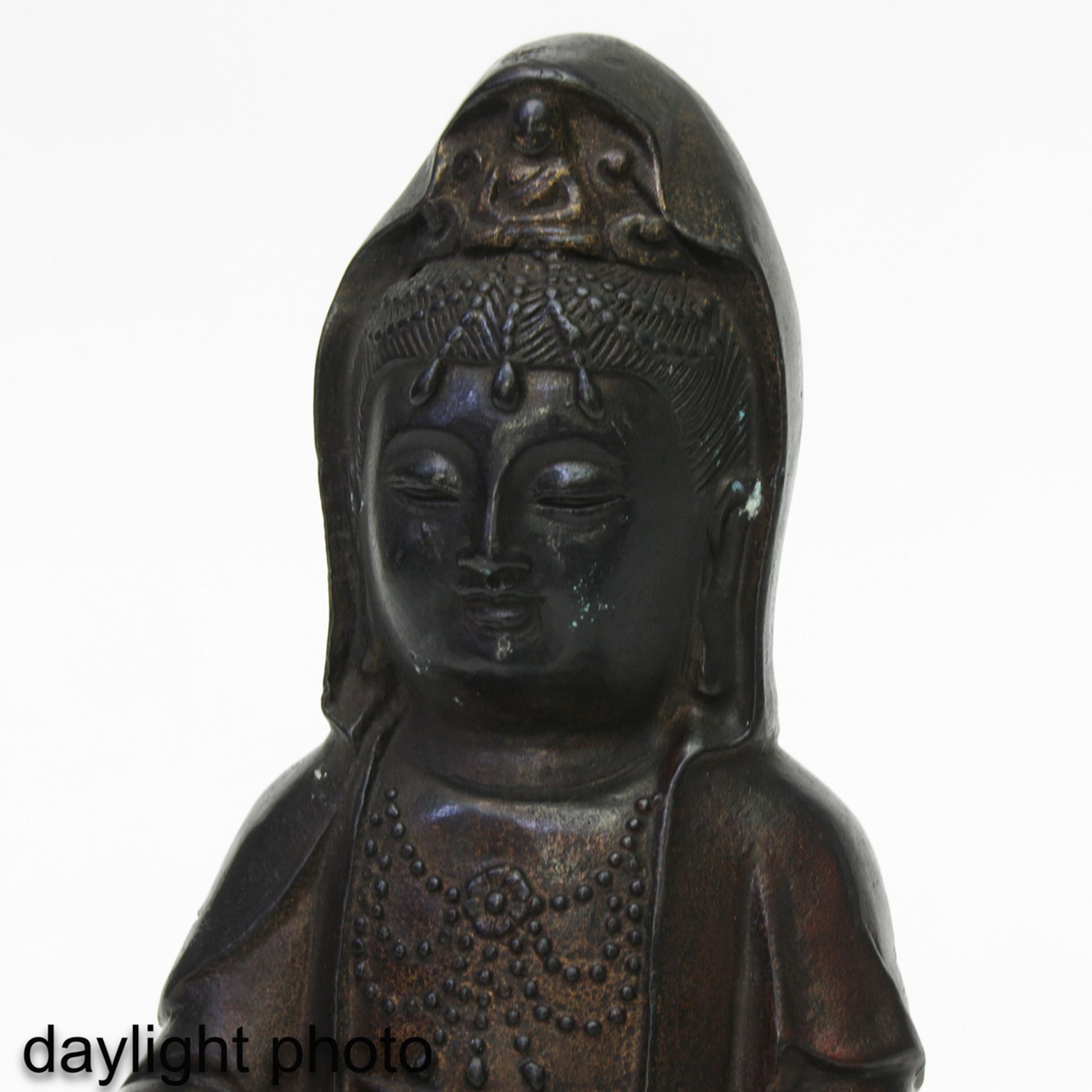 A Bronze Quanyin Sculpture - Image 9 of 9