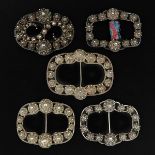 A Collection of 19th Century Silver Shoe Buckles
