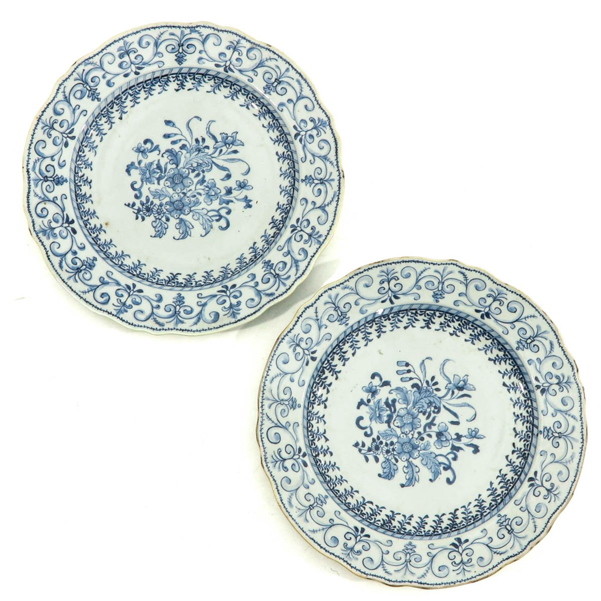 A Series of 5 Blue and White Plates - Bild 5 aus 10