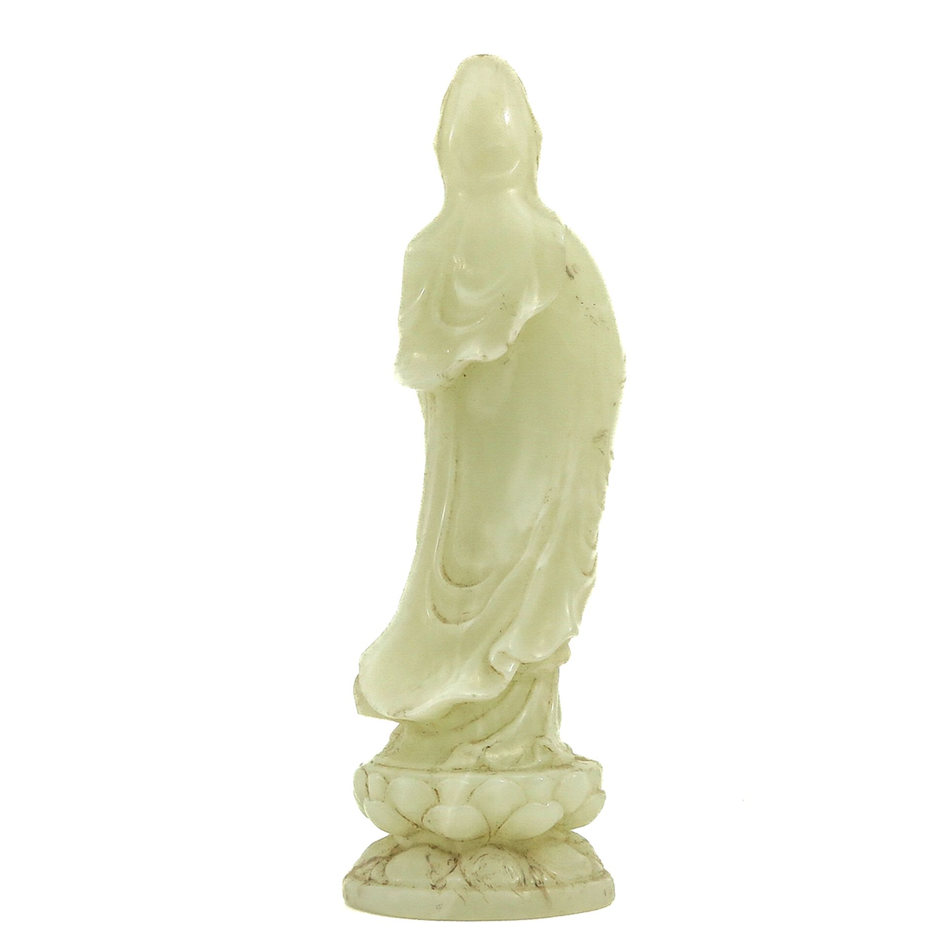 A Carved Quanyin Sculpture - Image 3 of 9