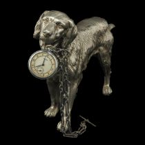 A Figural Watch Holder with Pocket Watch