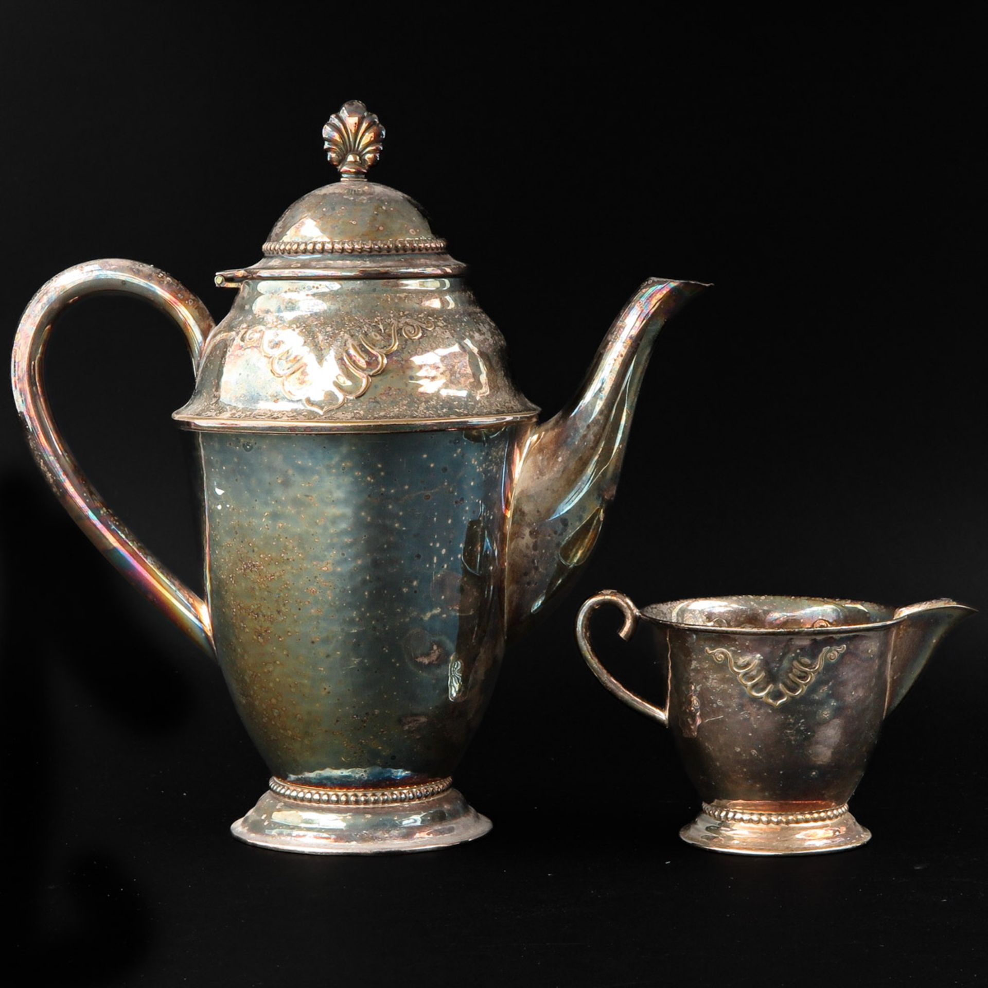 A Silver Plated Coffee Set - Image 3 of 7