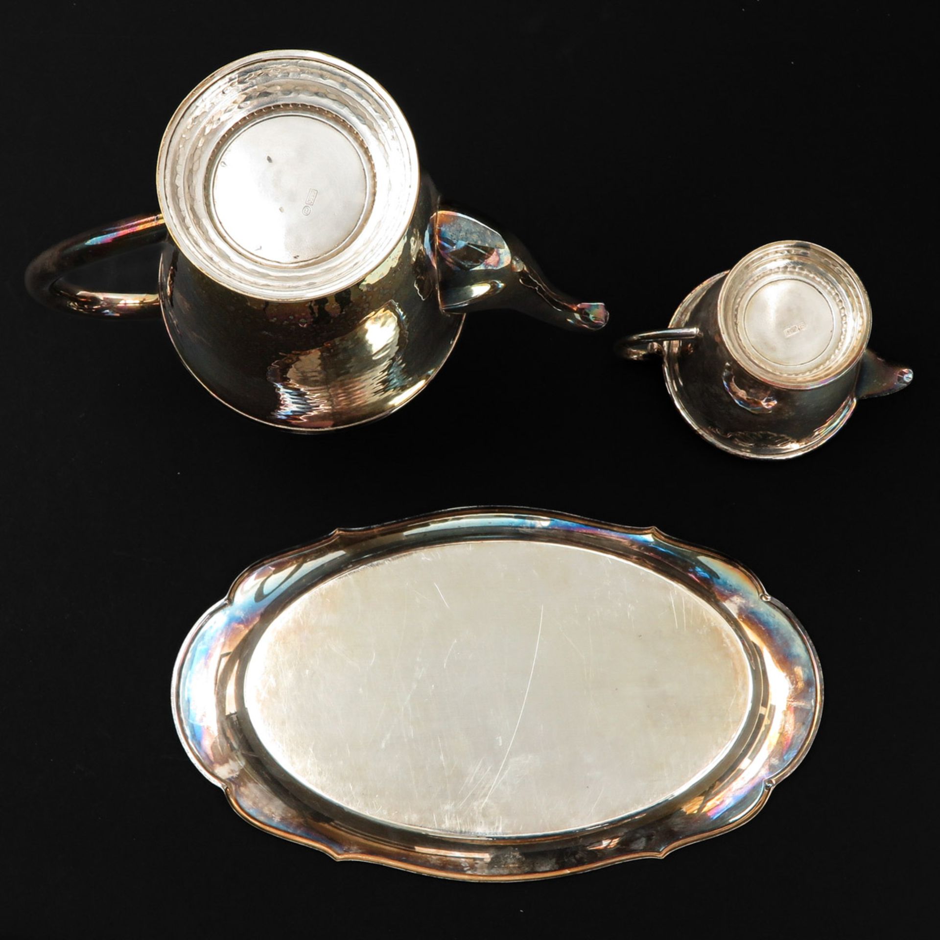 A Silver Plated Coffee Set - Image 6 of 7