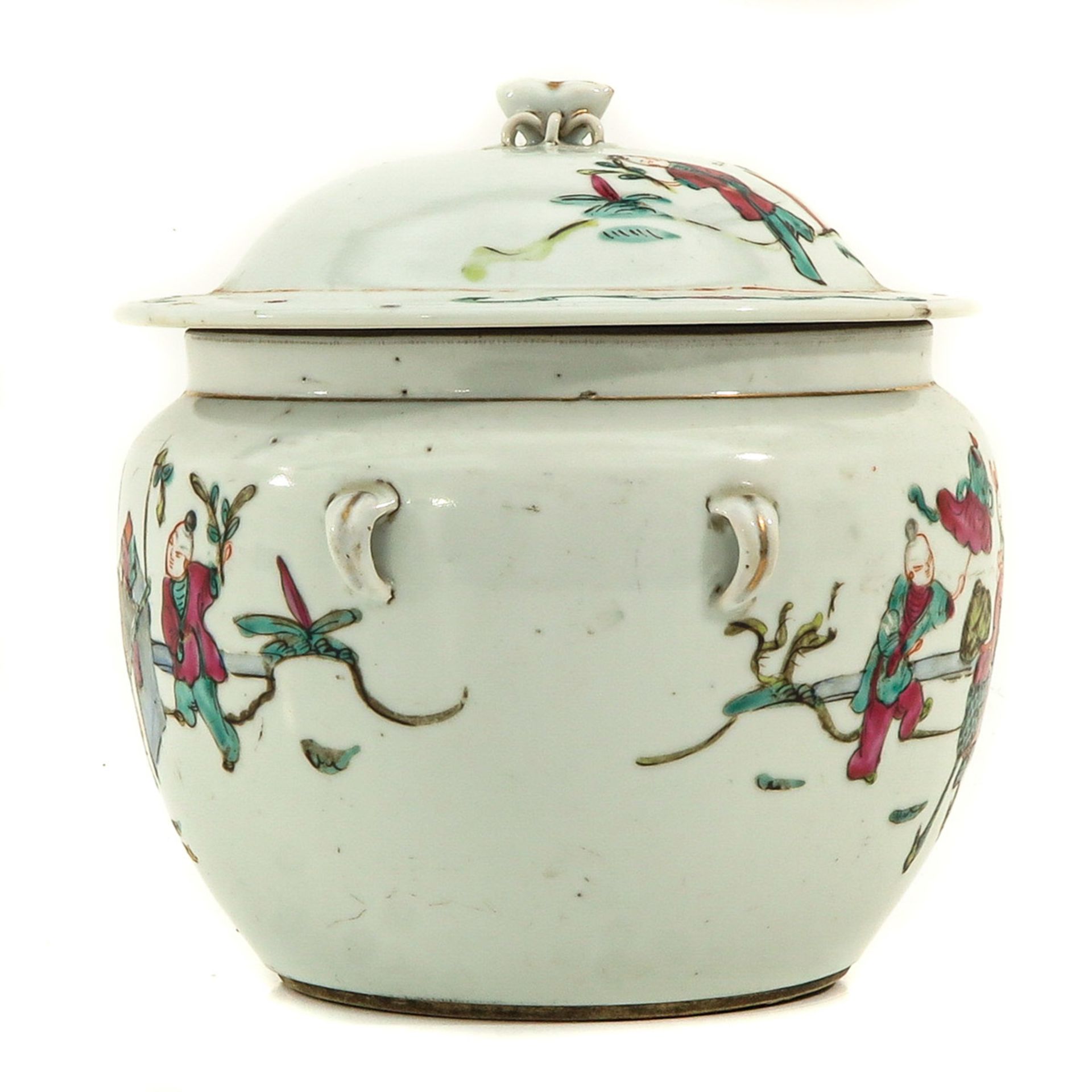 A Famille Rose Pot with Cover - Image 4 of 10