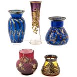 A Collection of 5 Vases