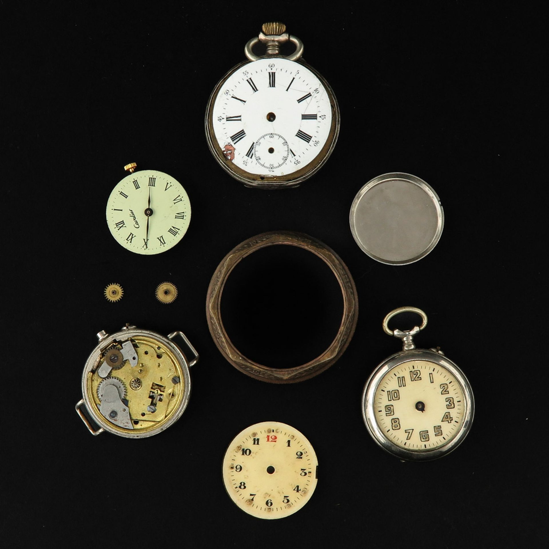 A Diverse Collection of Pocket Watch Items - Bild 3 aus 9