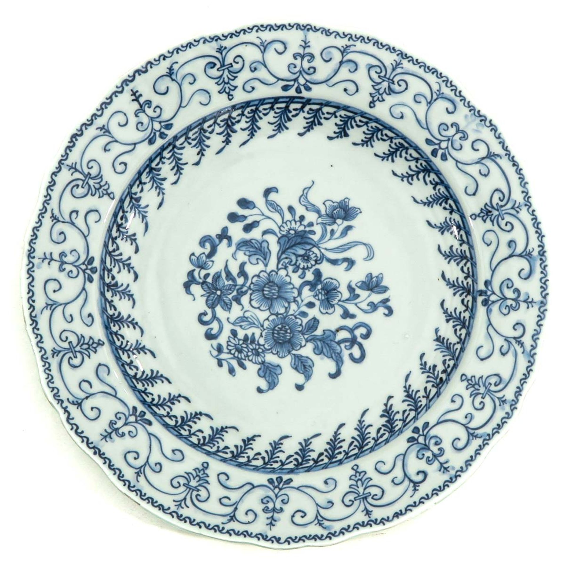 A Series of 5 Blue and White Plates - Bild 7 aus 10