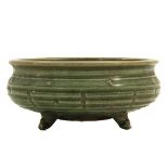 A Celadon Tripod Censer