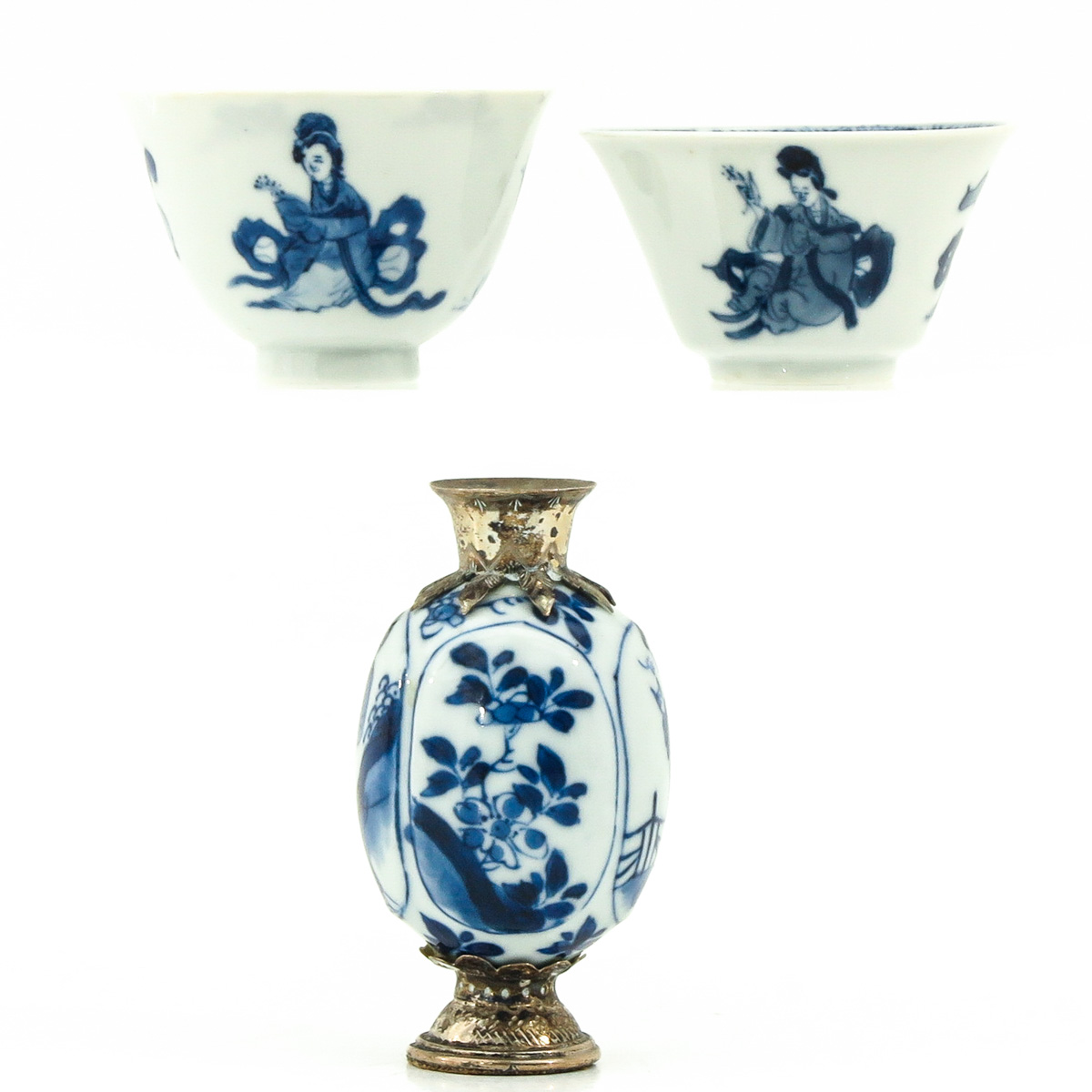A Miniature Vase and 2 Small Cups - Image 4 of 10