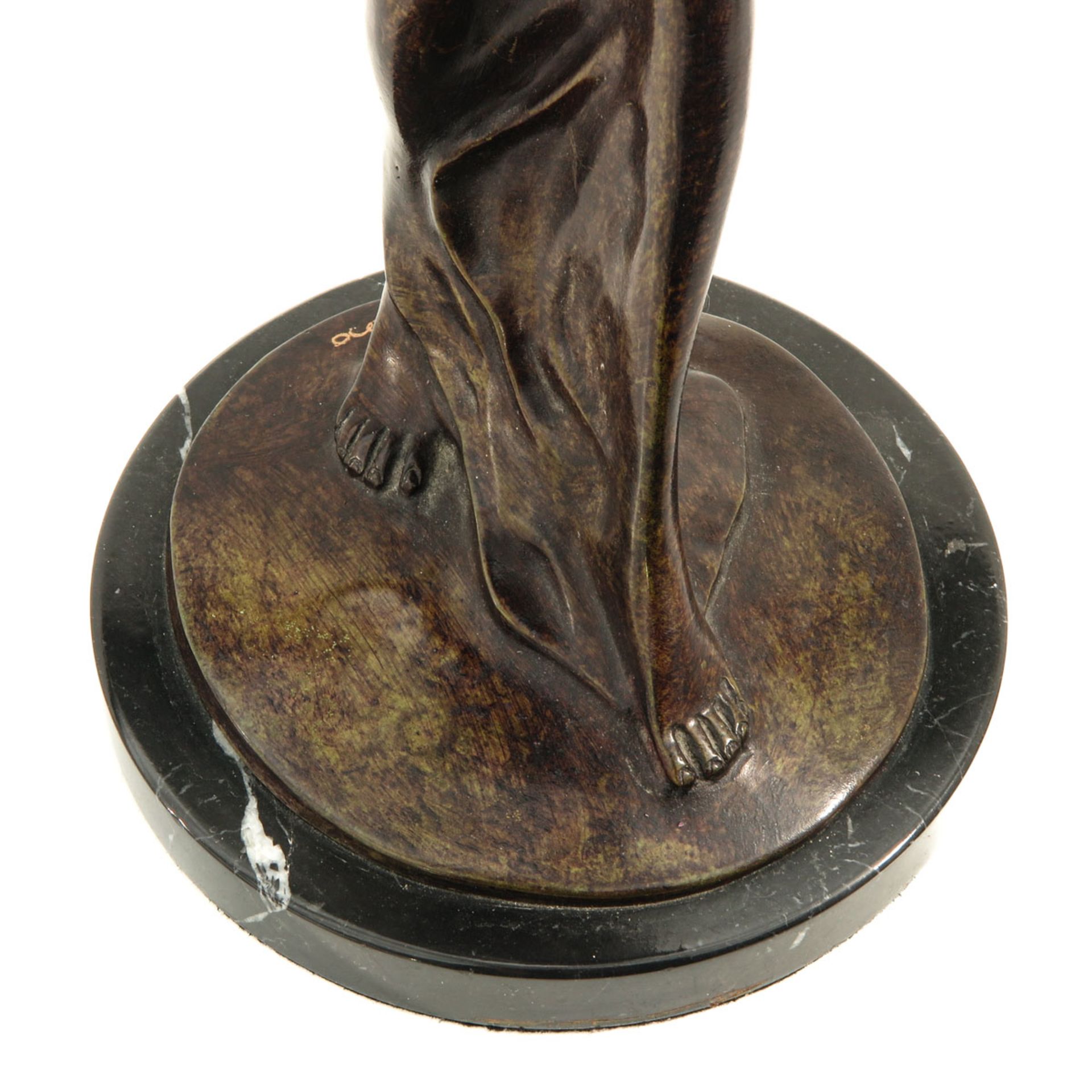 A Signed Sculpture on Marble Base - Image 9 of 9
