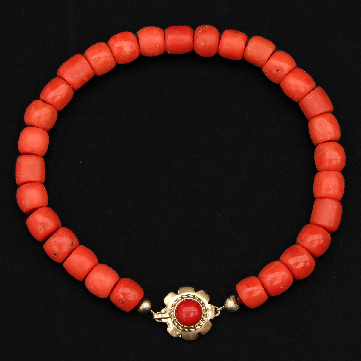 A Red Coral Bracelet and Necklaces - Image 2 of 7