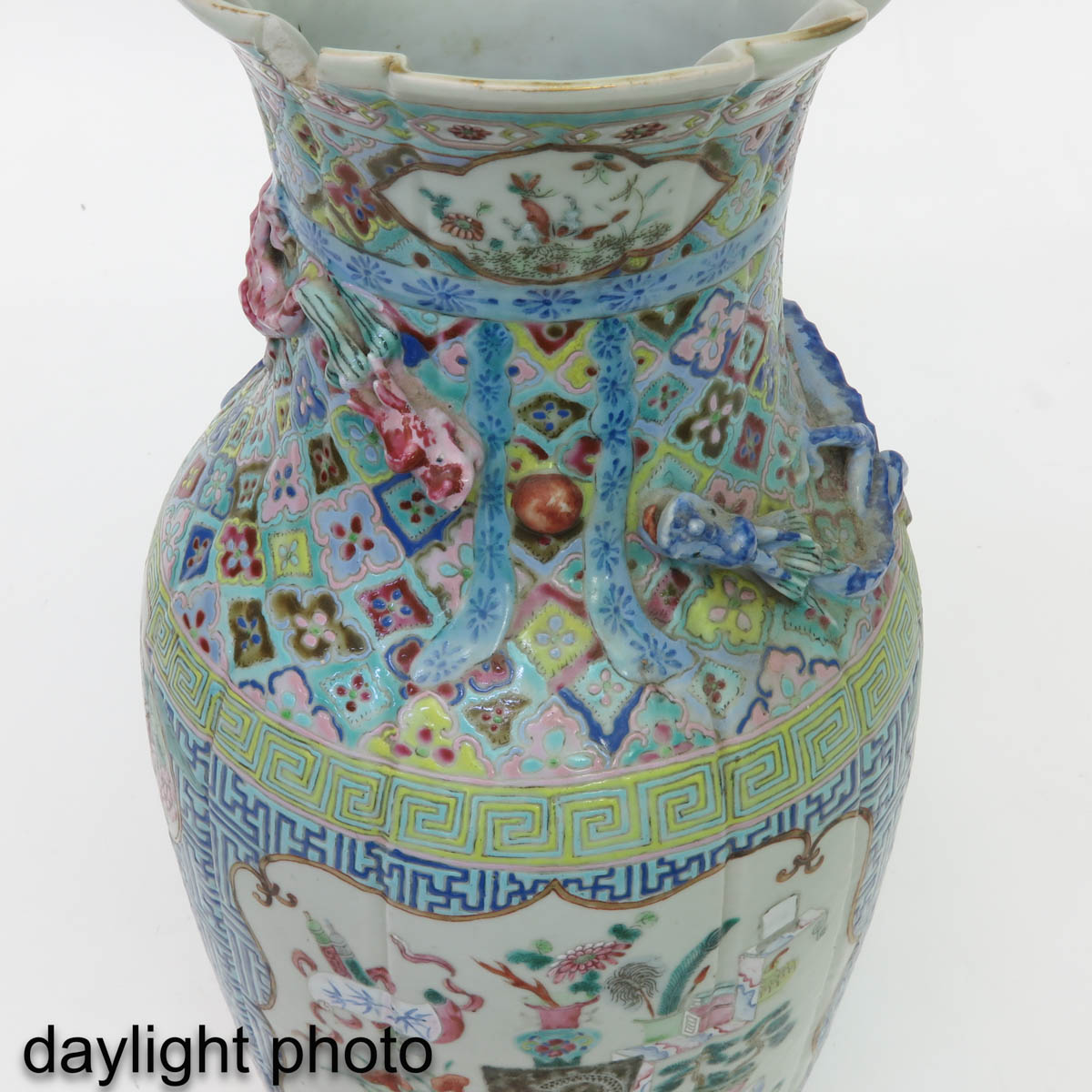 A Pair of Famille Rose Vases - Image 9 of 9
