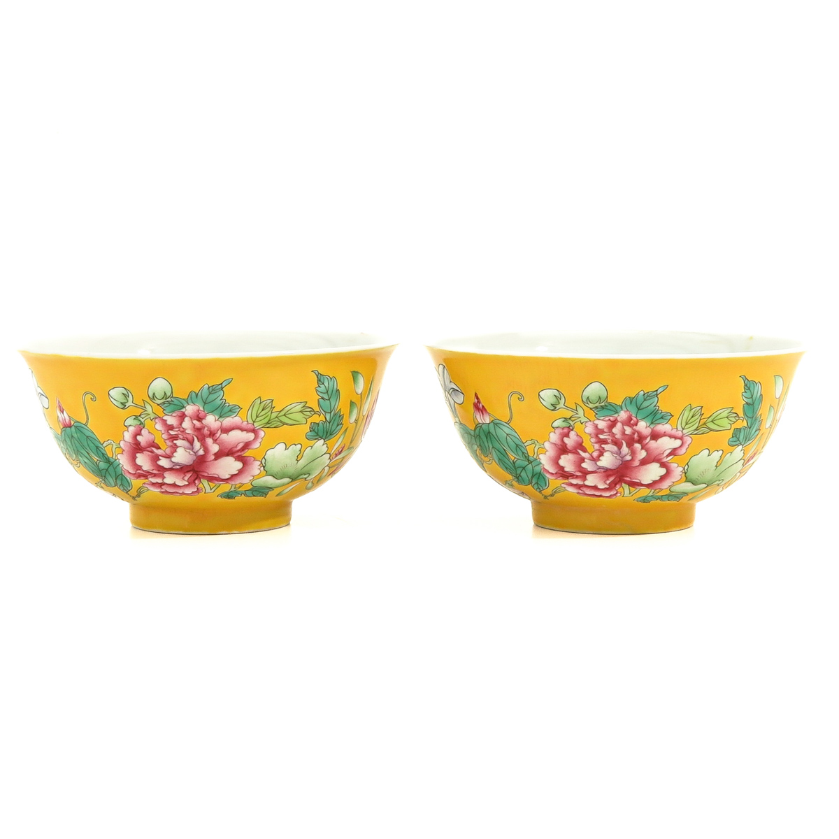 A Pair of Famille Rose Bowls