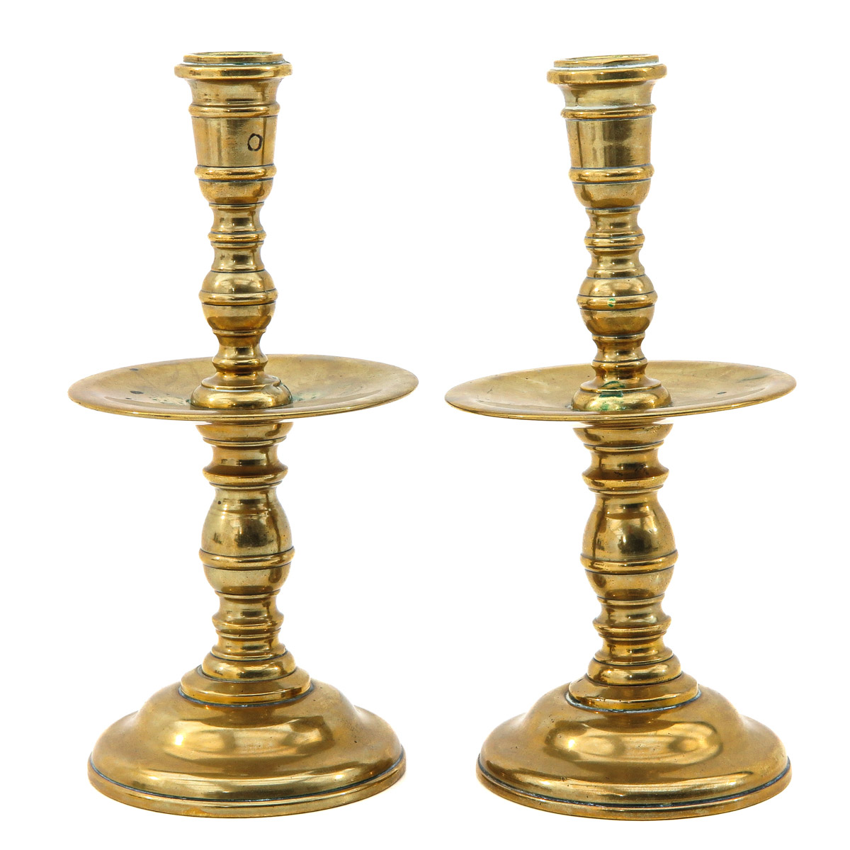 A Pair of Bronze Candlesticks - Image 2 of 10