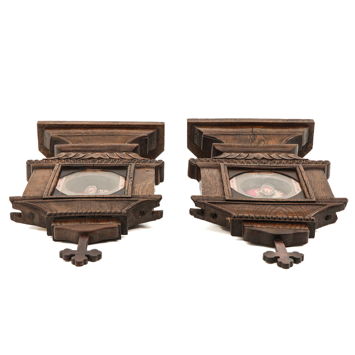 A Pair of Wood Reliquaries - Image 5 of 10