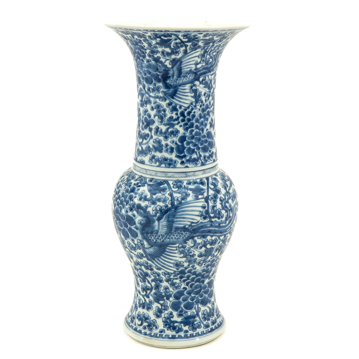 A Blue and White Yen Yen Vase