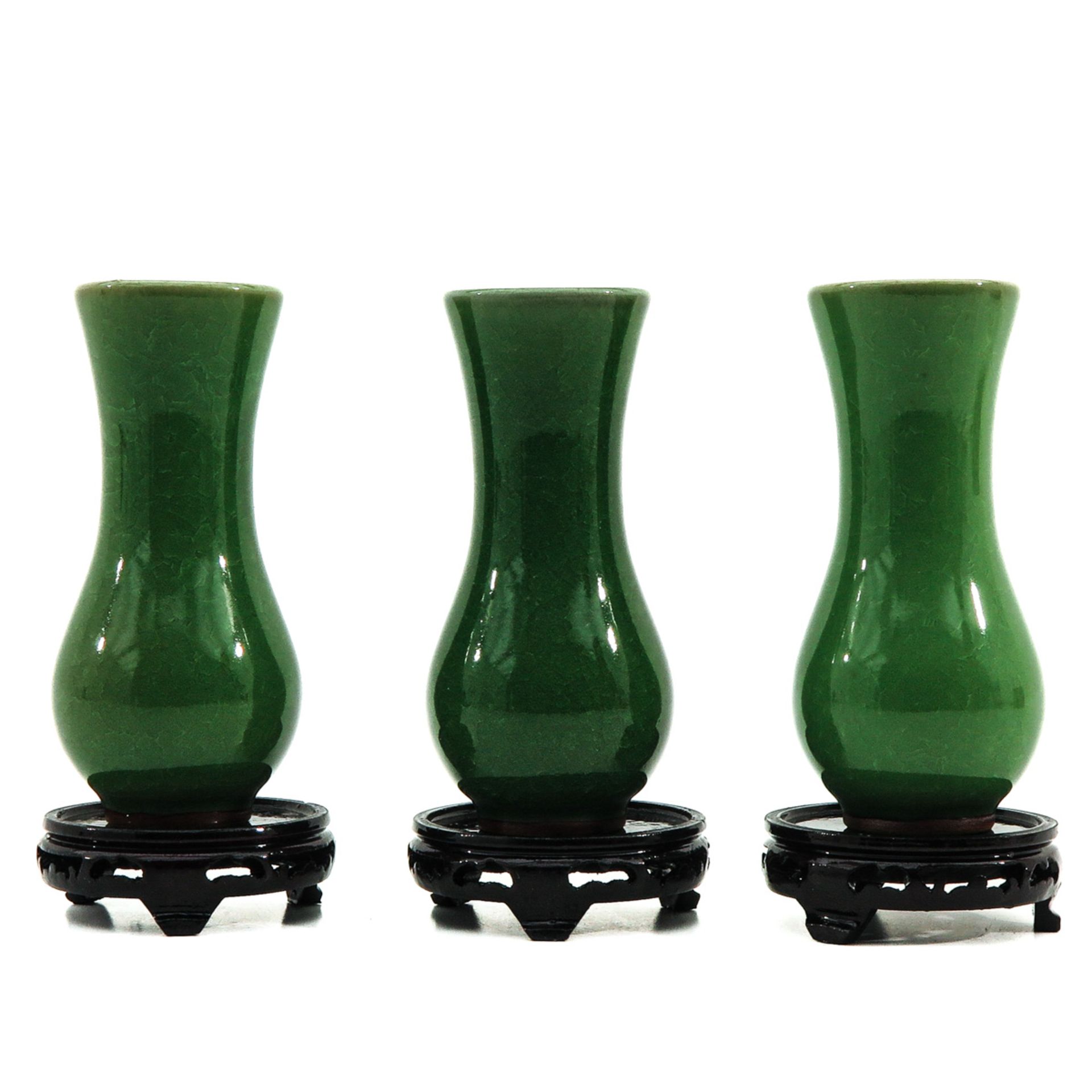 A Lot of 3 Jun Ware Vases - Image 4 of 6